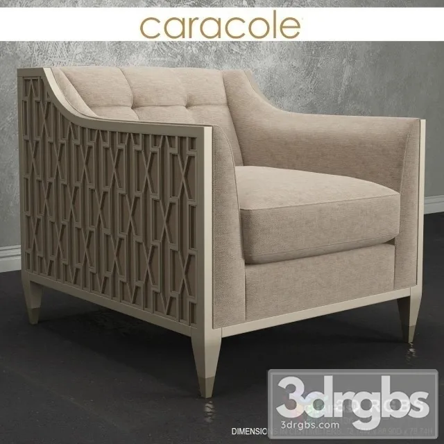 Caracole ISH Armchair 3D Model Free