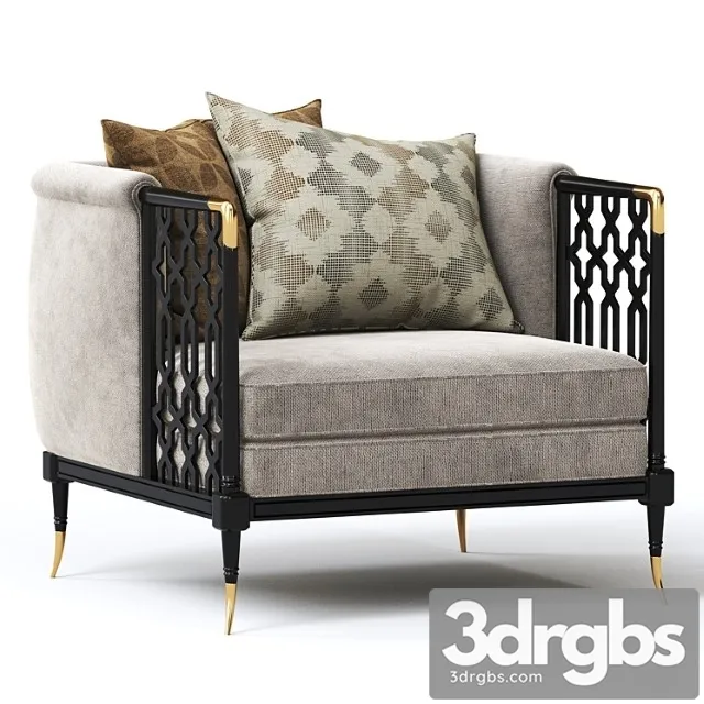 Caracole Lattice Entertain You Chair 3D Model Free