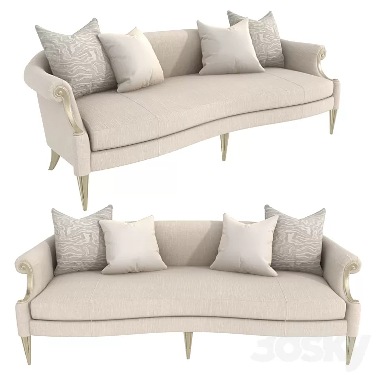 Caracole Lilian Sofa 3D Model Free
