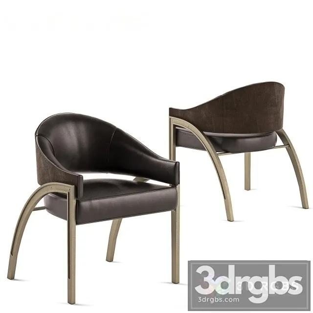 Caracole Modern Artisans Architects Accent Chair 3D Model Free