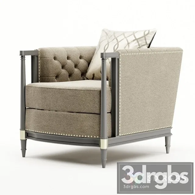 Caracole Off The Cuff Armchair 3D Model Free