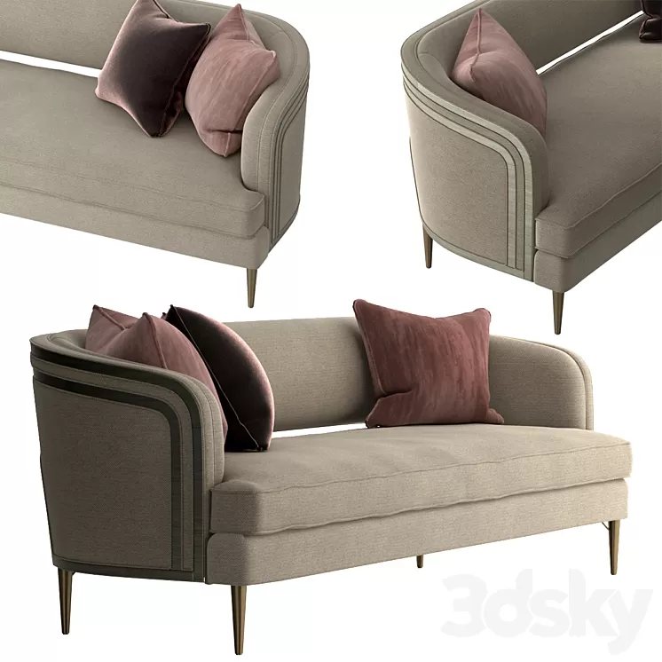 Caracole - Tranquil Sofa 3D Model