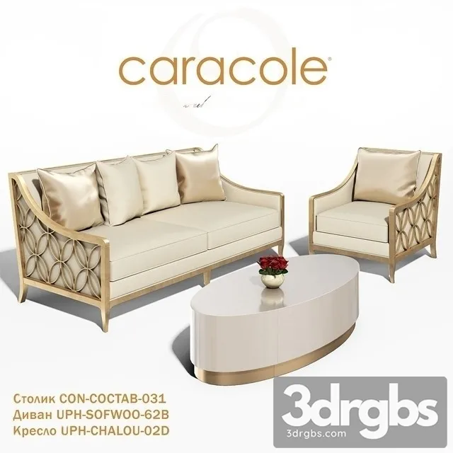 Caracole UPH Sofwoo 62B Sofa 3D Model Free