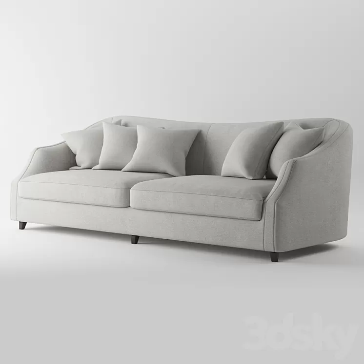 Caracole upholstery sofa 3D Model