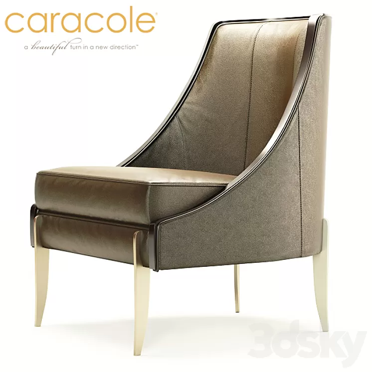 CARACOLE ZEPHYR CHAIR M020-417-131-A 3D Model