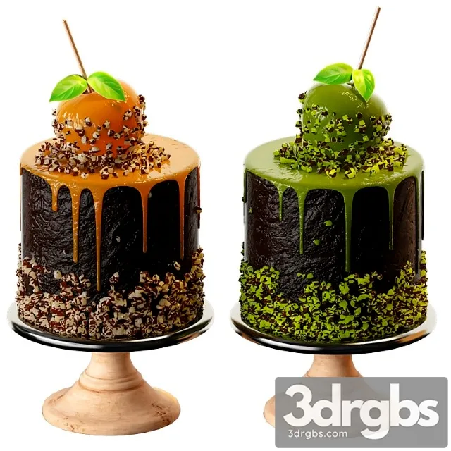 Caramel apple 3D Model Free