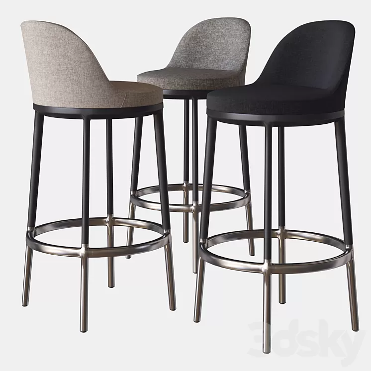 caratos maxalto stool bb italia 3D Model