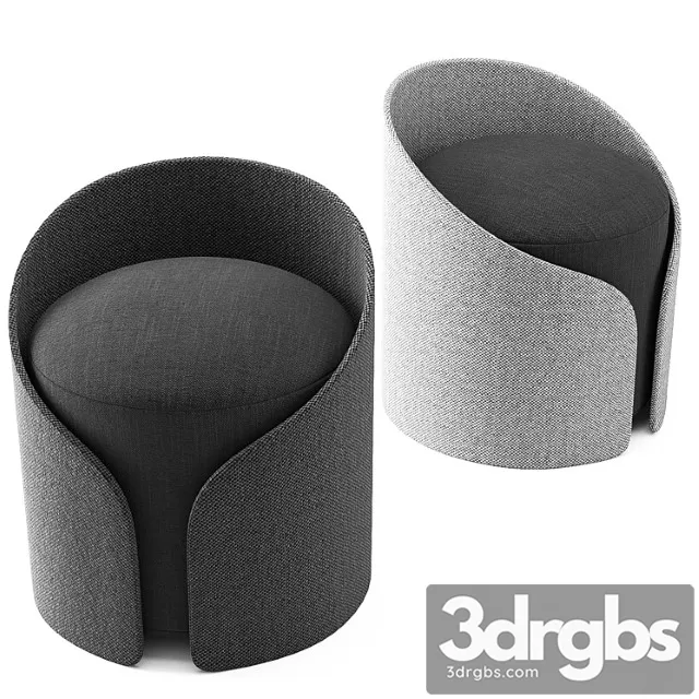 Cardigan pouf 2 3D Model Free