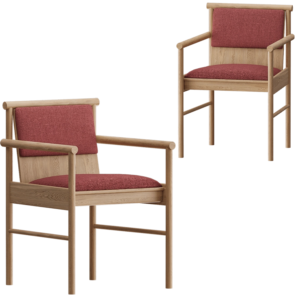 Carel Woodworks - Chair Steekla 3D Model