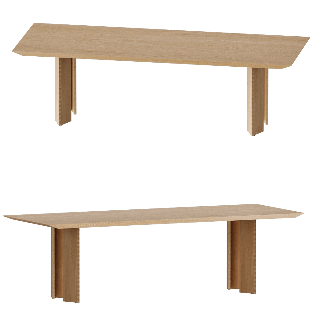 Carel Woodworks - Table Angus 8 seater 3D Model