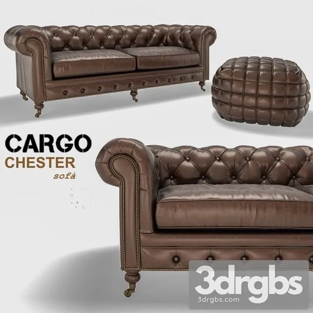 Cargo Chester Sofa 01 3D Model Free