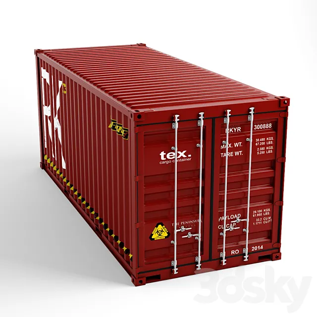 Cargo Container 3D Model