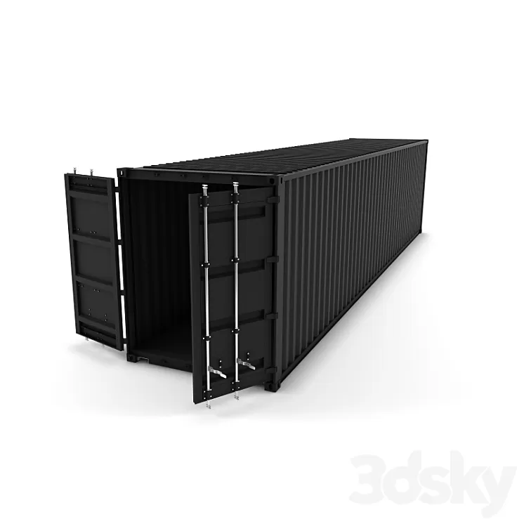Cargo container (ISO) (40 feet) 3D Model