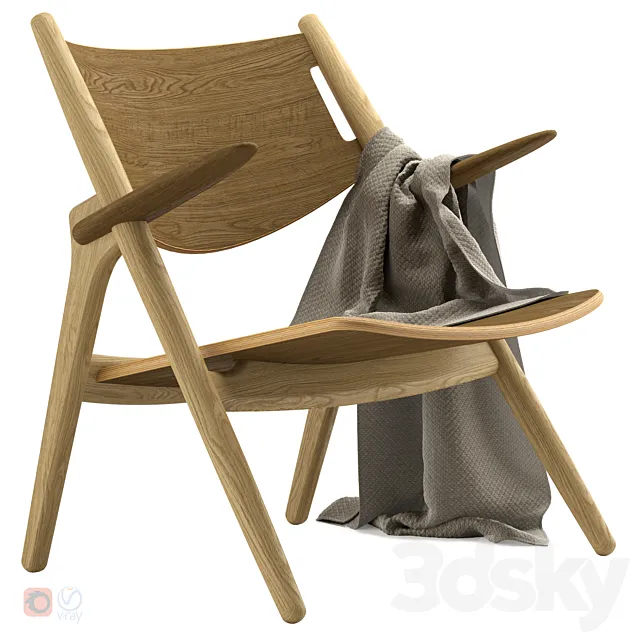 Carhansen - CH28T - Lounge Chair 3D Model