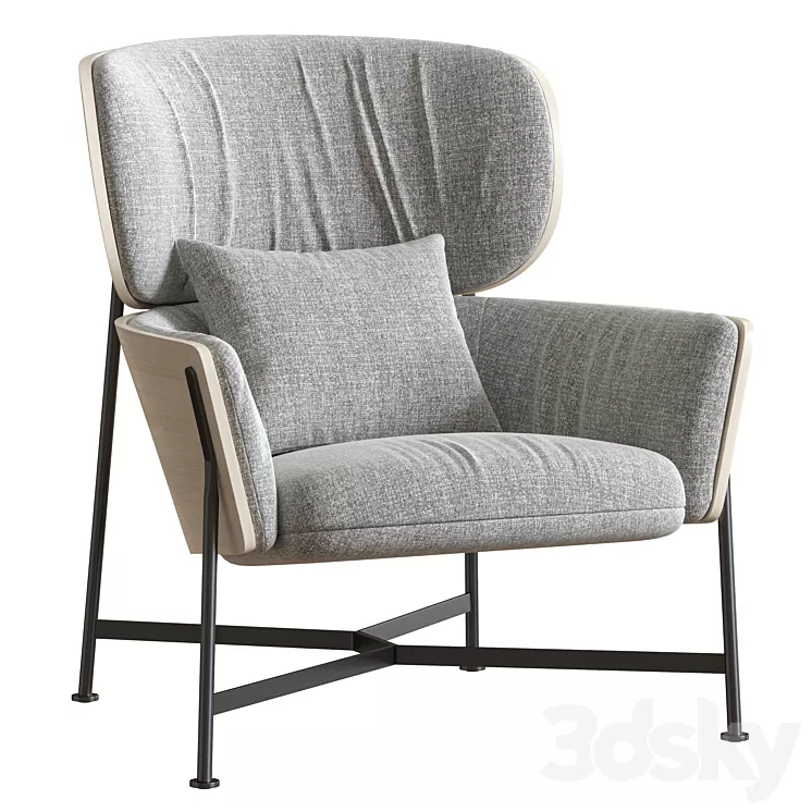 Caristo Armchair 3D Model Free