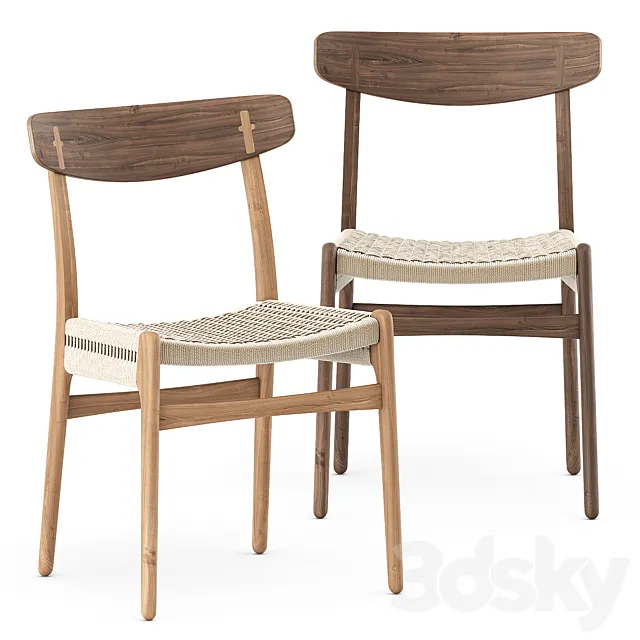 Carl Hansen CH23 chair 3D Model