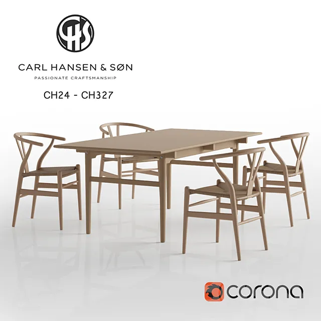 Carl Hansen - CH24-CH327 3DModel