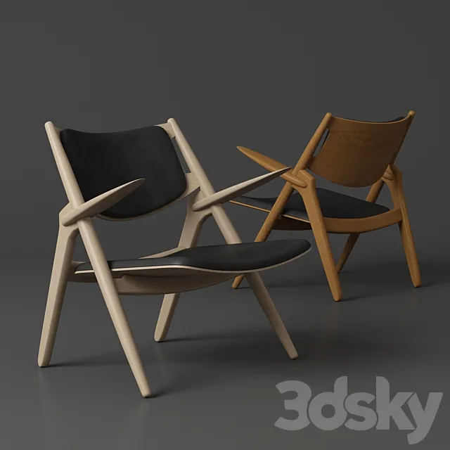 Carl Hansen CH28 Sawhorse Easy Chair 3DModel