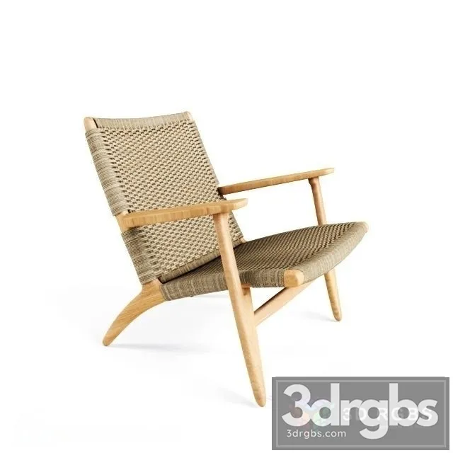 Carl Hansen Son CH25 Lounge Chair 3D Model Free