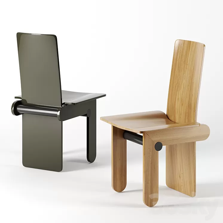 Carlo Scarpa Dining Chairs for Gavina - 1974 3D Model Free