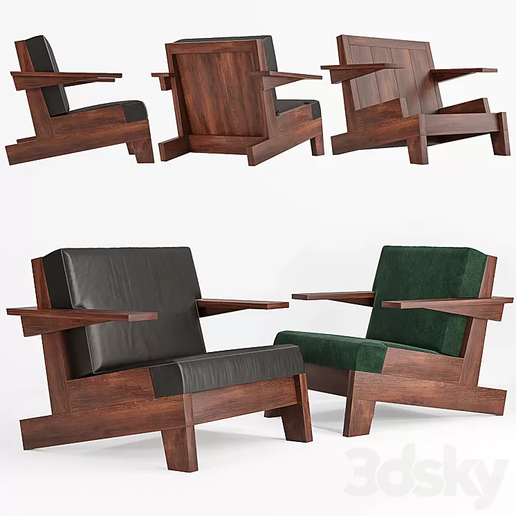 Carlos Motta CJ1 armchair 3D Model