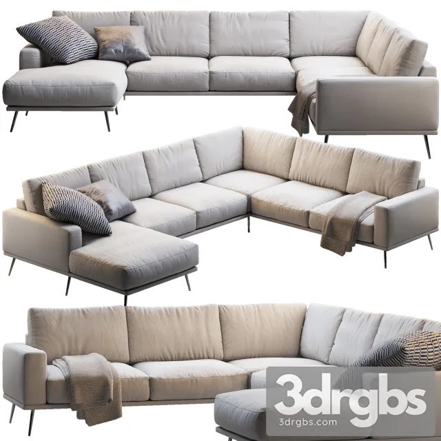 Carlton Sofa 01 3D Model Free