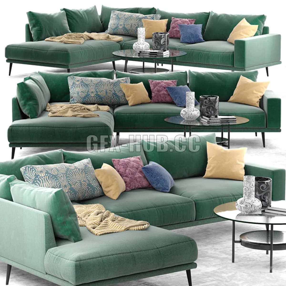 Carlton sofa and table Free Download
