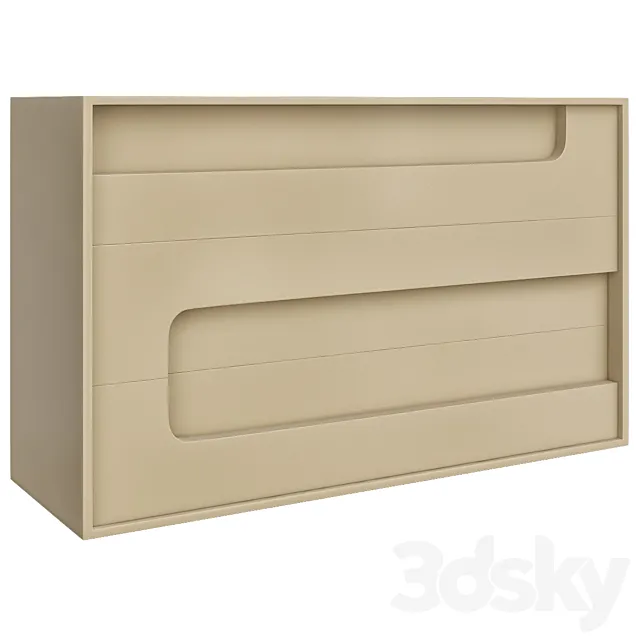Carnabi chest of 3 drawers 3DModel