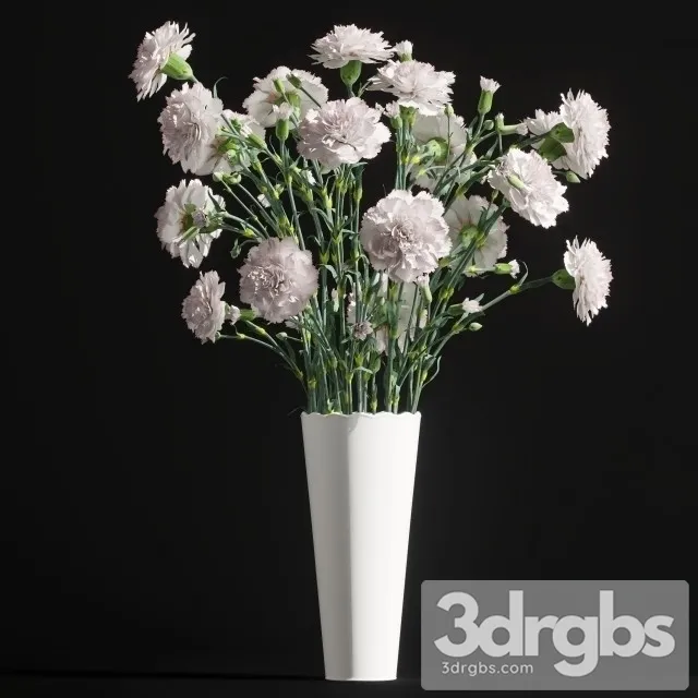 Carnation Bouquet 3D Model Free