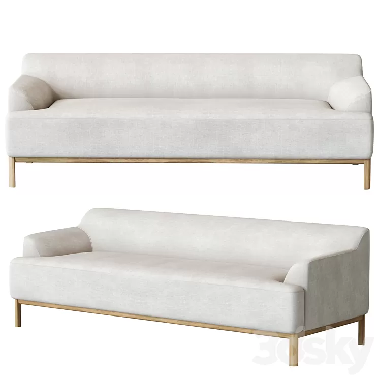 Caro Sofa 3 seater 3D Model Free