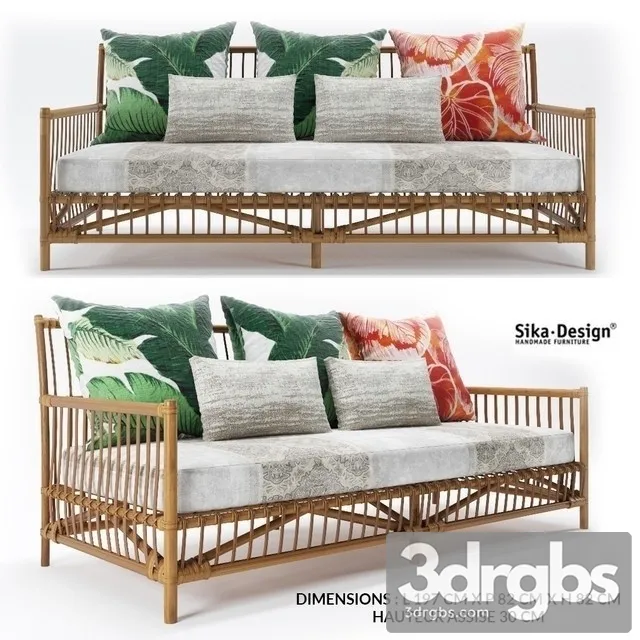 Caroline Sofa Sika Design 3D Model Free