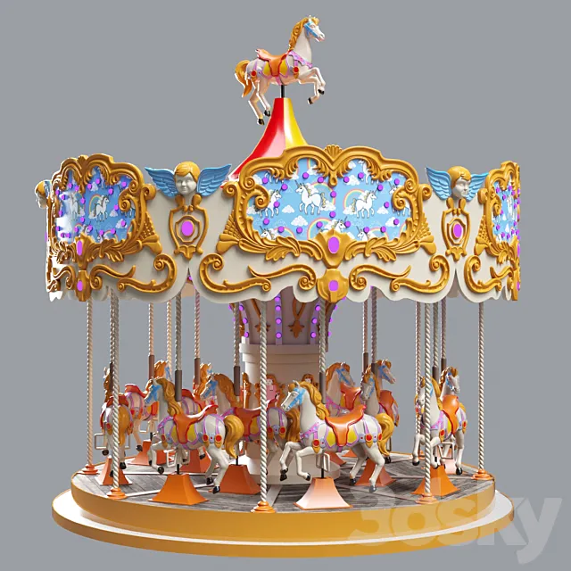 Carousel 3D Model