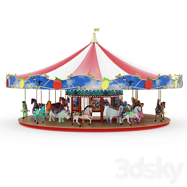 Carousel 3D Model