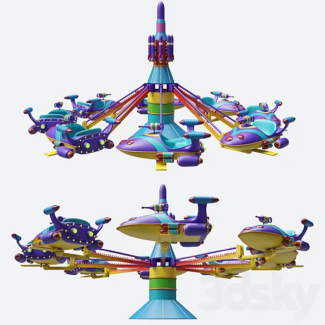 Carousel 3D Model