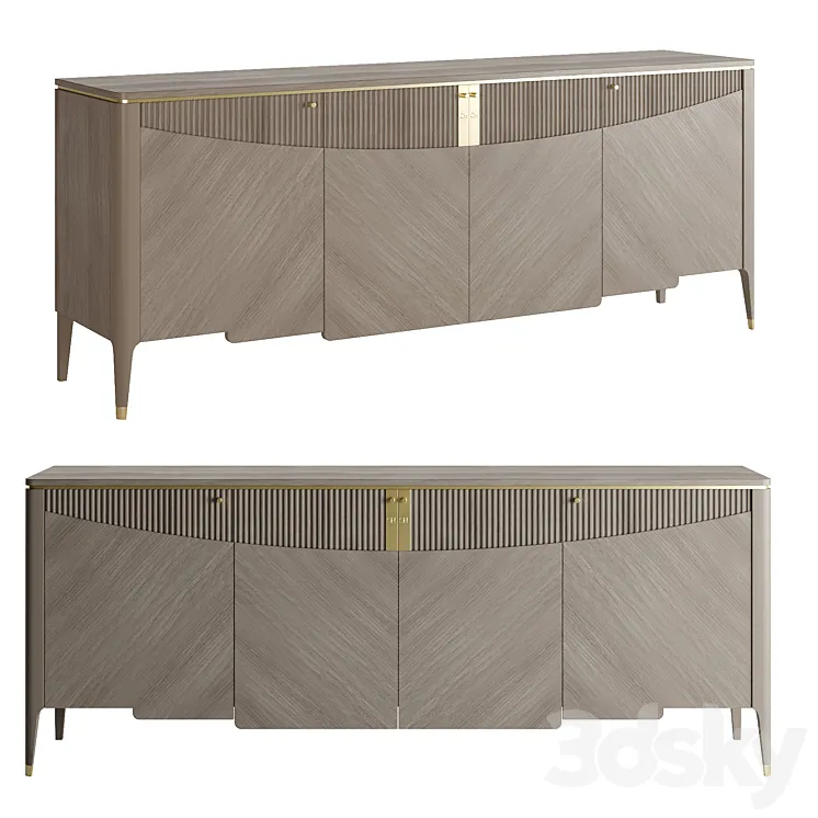 Carpanese 4 Door Sideboard 3D Model Free