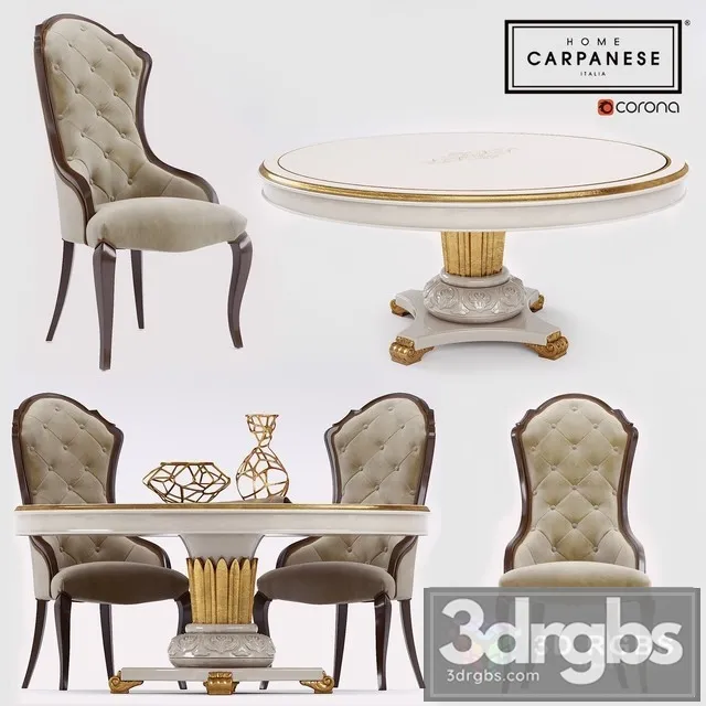 Carpanese Dinner Set 3D Model Free
