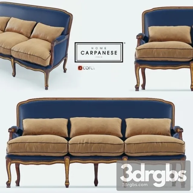 Carpanese Sofa 01 3D Model Free