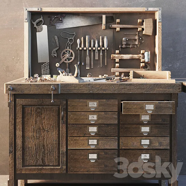 carpenter’s room 3D Model