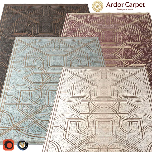 Carpet Ardor (Route) 2400h3000 (4 colors) 3D Model