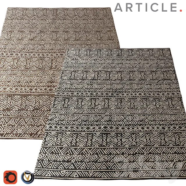 Carpet Article (Mali) 2400х3000 (2 colors) 3D Model
