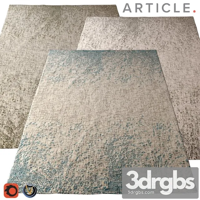 Carpet article (splash) 2400х3000 (3 colors) 3D Model Free