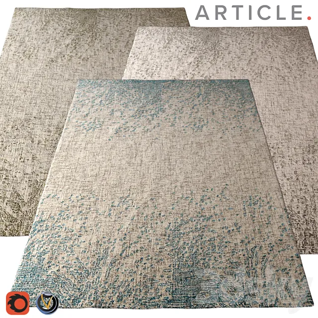 Carpet Article (Splash) 2400х3000 (3 colors) 3D Model
