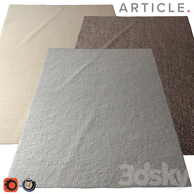 Carpet Article (Texa) 2400х3000 (3 colors) 3D Model