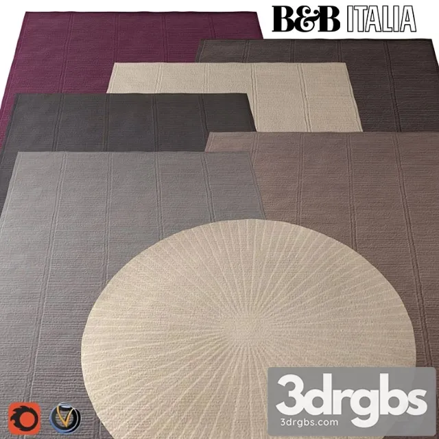 Carpet b & b italia (cratis) 2000х3000 (7 colors) 3D Model Free