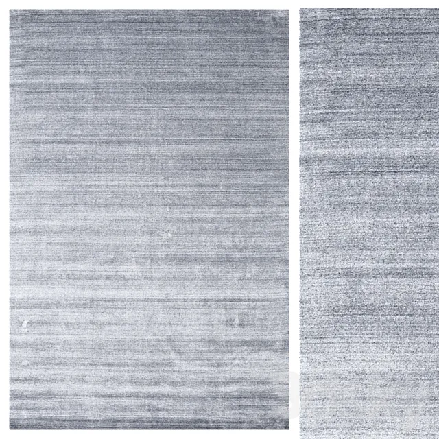 Carpet Bamboo silk Loom - Denim Blue 3D Model