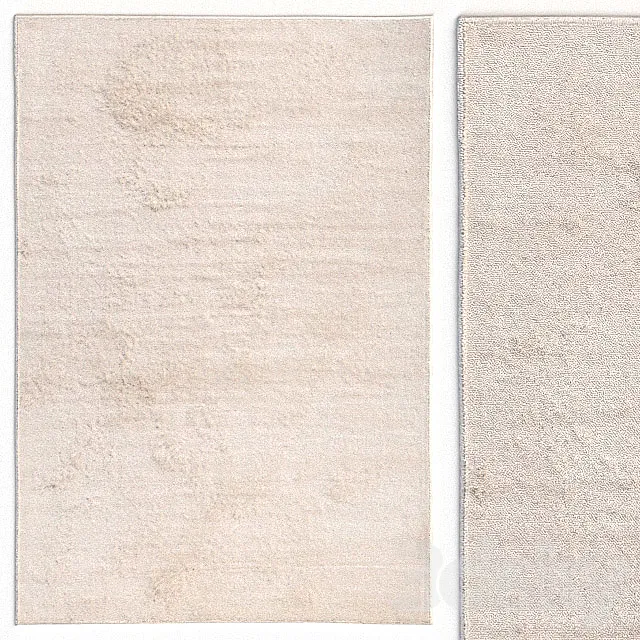 Carpet Benuta Velvet Beige Rug 3D Model