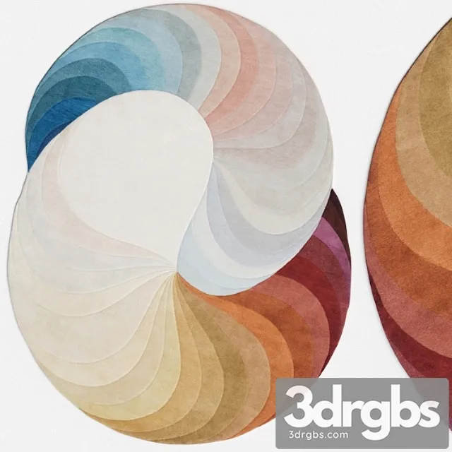 Carpet cc tapis slinkie rug 3D Model Free