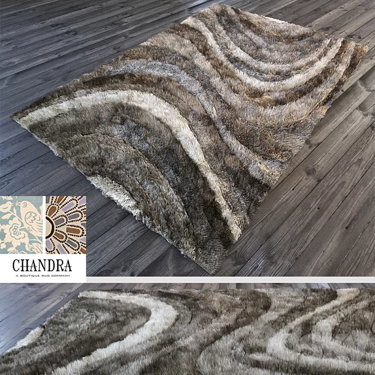 carpet Chandra Rugs Flemish FLE-51102 Rug 3D Model