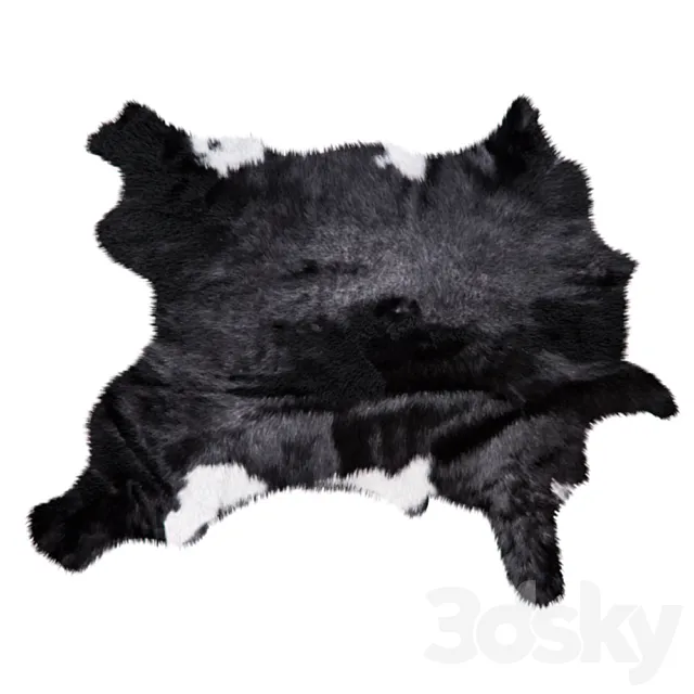 Carpet Cow hide hair 3DModel