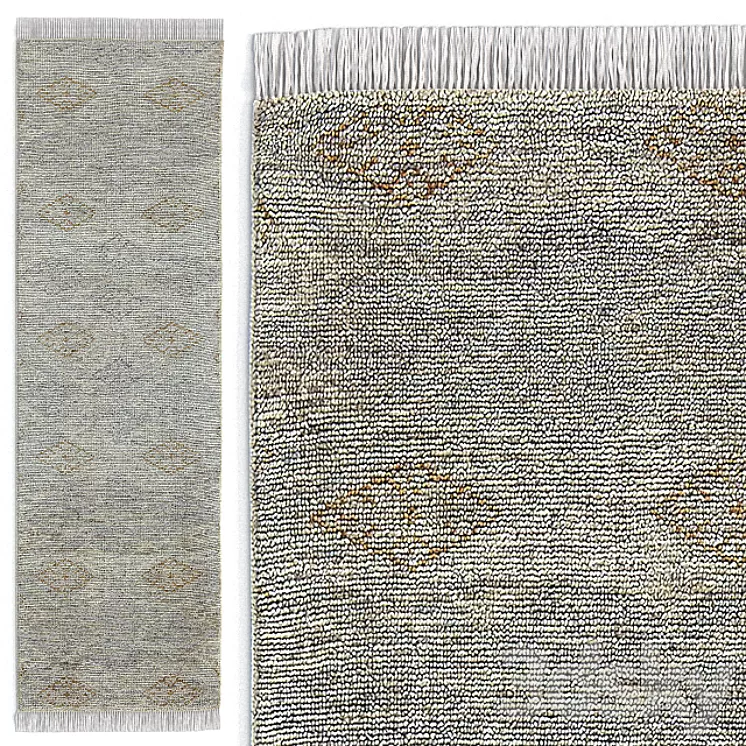 Carpet Crate & Barrel Romina Runner Rug 3D Model